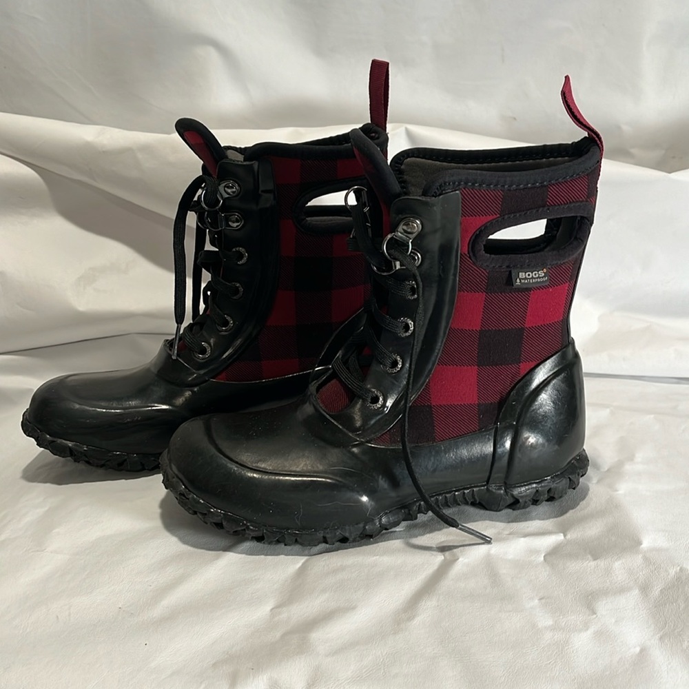 Sidney Lace Plaid Bog Boots